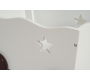 Coffre de rangement chariot enfant blanc ETOILE