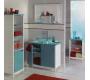 Colonne / meuble de rangement salle de bain TROPIC - coloris bleu lagon