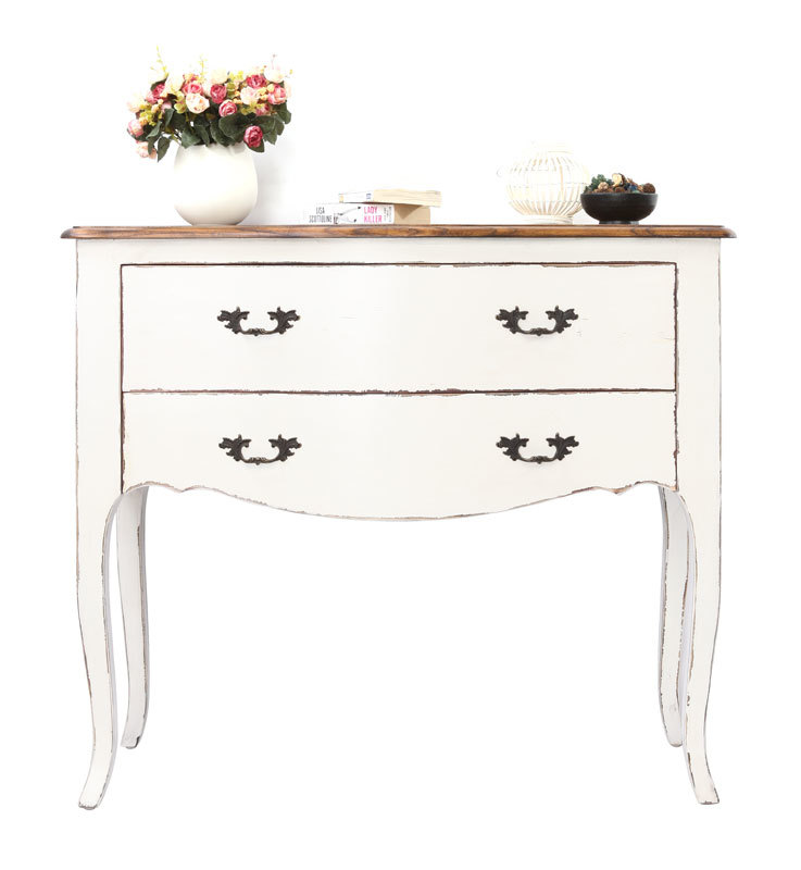 Commode baroque blanche 100 cm ROSALA