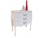 Commode baroque blanche 3 tiroirs LOUISA