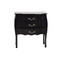 Commode baroque noire 3 tiroirs Louisa