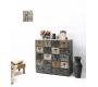 Commode bois industrielle 18 tiroirs OLIVER