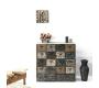 Commode bois industrielle 18 tiroirs OLIVER