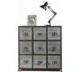 Commode bois industrielle 9 tiroirs Willard