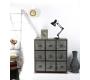 Commode bois industrielle 9 tiroirs Willard