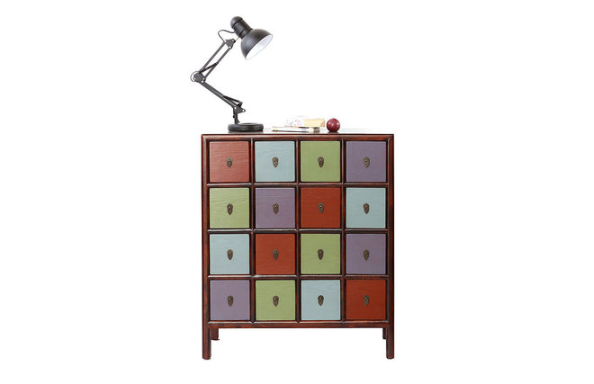 Commode bois multicolore MOSAICA