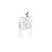 Commode / chevet  3 tiroirs - LOUISA - coloris blanc image pub1