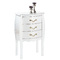 Commode / chevet baroque blanc 3 tiroirs - LOUISA