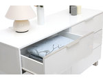 Commode design laqu&eacute;e blanche HALIFAX