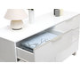 Commode design laqu&eacute;e blanche HALIFAX