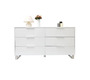 Commode design laqu&eacute;e blanche HALIFAX