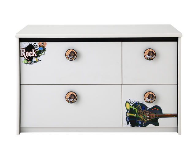 Commode enfant  blanche ROCK