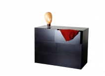 Commode noire 6 tiroirs up to you by Dominique David 