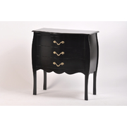 Comoda LOUISA 3 cajones � color negro image pub1