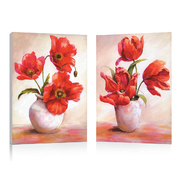Conjunto de 2 cuadros de dise&ntilde;o POPPIES image pub1