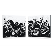 Conjunto de 2 cuadros de dise&ntilde;o VAGUES image pub1
