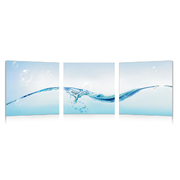 Conjunto de 3 cuadros de dise&ntilde;o WATER image pub1