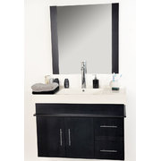 Conjunto de muebles de cuarto de ba&ntilde;o MANDURAH: lavamanos, mueble  debajo del lavamanos y espejo image pub1