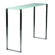 Consola moderna INOLA de cristal y inox image pub1