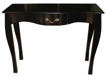 Console baroque noire 1 tiroir Louisa