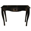 Console baroque noire 1 tiroir Louisa
