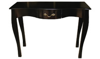 Console baroque noire 1 tiroir Louisa