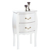 Console / Chevet 2 tiroirs LOUISA - coloris blanc image pub1