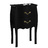Console / Chevet 2 tiroirs LOUISA - coloris noir image pub1