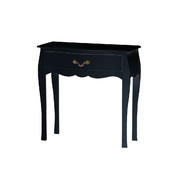Console / commode 1 Tiroir LOUISA - coloris noir image pub1