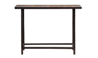 Console haute bois et m&eacute;tal industrielle ATELIER
