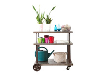 Console m&eacute;tal sur roulettes industrielle CHARIOT