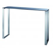 Console moderne en verre et inox INOLA - coloris noir image 1