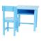Ensemble bureau enfant et chaise RECRE en bois - coloris bleu