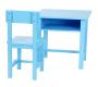 Ensemble bureau enfant et chaise RECRE en bois - coloris bleu image 1