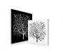 Ensemble de 2 tableaux design SPRING coloris noir et blanc image 1