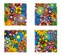 Ensemble de 4 tableaux design FULL FLOWERS image 1