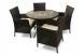 Ensemble de jardin BAHAMAS - 4 chaises et 1 table - Couleur Cacao image 2