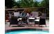 Ensemble de jardin BAHAMAS - 4 chaises et 1 table - Couleur Cacao image 6