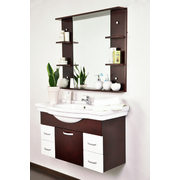 Ensemble de meubles de salle de bain LISMORE : vasque, meuble sous-vasque et miroir image pub1