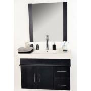 Ensemble de meubles de salle de bain MANDURAH : vasque, meuble sous-vasque et miroir image 1
