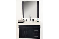 Ensemble de meubles de salle de bain MANDURAH : vasque, meuble sous-vasque et miroir image pub1