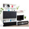 Ensemble mural TV design blanc et noir KELIS by SYMBIOSIS