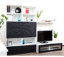 Ensemble mural TV design blanc et noir KELIS by SYMBIOSIS