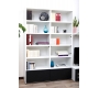 Ensemble mural TV design blanc et noir TELIS by SYMBIOSIS