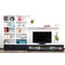 Ensemble mural TV design blanc et noir TELIS by SYMBIOSIS