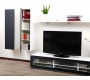 Ensemble mural TV design blanc et noir XALIS by SYMBIOSIS