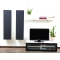 Ensemble mural TV design blanc et noir YRIS by SYMBIOSIS