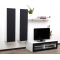 Ensemble mural TV design blanc et noir YRIS by SYMBIOSIS
