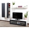 Ensemble mural TV design blanc et noir YRIS by SYMBIOSIS