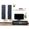 Ensemble mural TV design blanc et noir YRIS by SYMBIOSIS